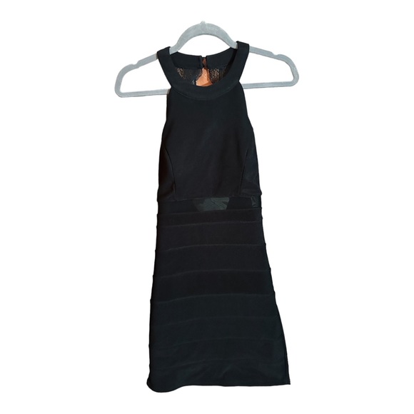 Custom Inked Sleeveless Open Back Mesh Dress Lycra Bandeau - Lycra & Mesh main image 0